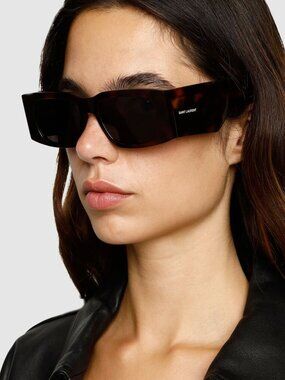 NEW SAINT LAURENT SUNGLASSES SL654 003 WOMEN SQUARE HAVANA/GRAY EYEWEAR